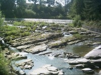 Jablunkov - Návsí: Řeka Olše protékající Jablunkovem - Návsí