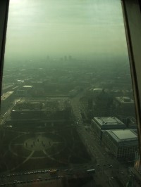 pohled z televizní věže