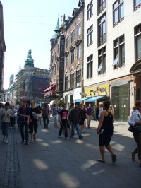 Stroget - pěší zóna - Kodaň