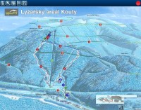 Ski areál Kouty nad Desnou - mapa areálu