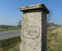 Historický hraniční kámen – Čechy–Morava