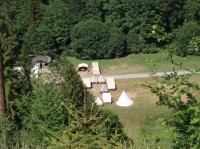 tábor v údolí Budišovky