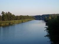 Otrokovice: řeka Morava v Otrokovicích