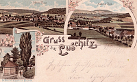 historická pohlednice z http://www.znicenekostely.cz/index.php?load=detail&id=4606., zdroj Oblastní muzeum v Mostě, okolo roku 1901