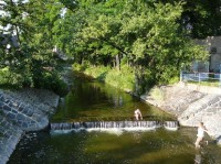 Bohuňovice: Splávek na Trusovickém potoku