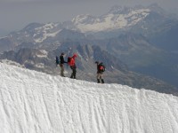 Pohled z Aiguille du Midi (3842 m)