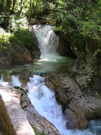V údolí Lepena - vodopády říčky Lepenjica