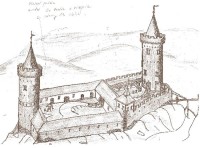 Osule: Možná podoba hradu Osule z poloviny 14.století za Vernéře z Vitějovic