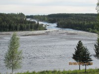 Storforsen - vodopád na mohutné řece
