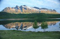 nádherné jezero Saltvatnet