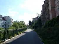 Cyklostezka po bývalé Vítkovské spojce podél Příběnické ulice - 15.6.2012