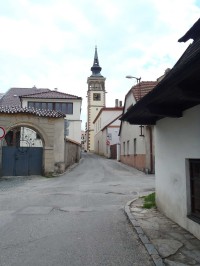 Věž radnice v Dobrušce - 17.6.2012