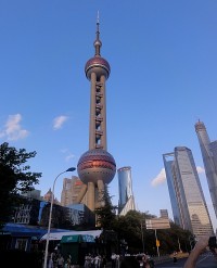 Šanghaj TV vysílač Oriental Pearl Tower