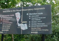 Greenwich informační tabule