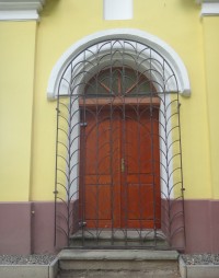 Dětmarovice detail dveří Něbrojovy kaple
