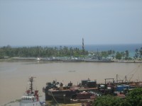 Santo Domingo pohled z věže na přístav