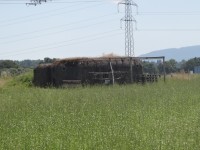 bunkr upravený z poválečné doby v poli