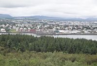 Reykjavík pohled na město z Perlanu