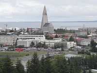 Reykjavík Hallgrímskirkji z Perlanu
