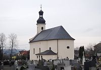 kostel s hřbitovem