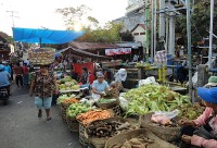 Denpasar trh Pasar Badung různá zelenina