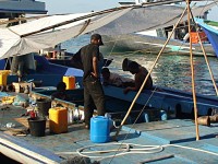 Maledivy Male na rybářské lodi