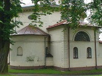 Petřvald zadní část kostela