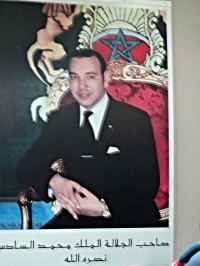 Casablanca portrét Mohammeda VI.