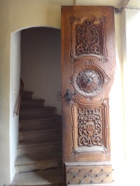 Hukvaldy dveře kostela sv.Maxmiliána