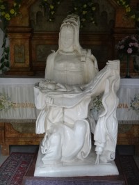 Bohumín socha Panny Marie v hrobce