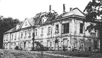 Orlová fotografie zámku po vyhoření