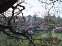 Skalsko- vesnice: Celkový pohled na vesnici Skalsko- foto z Hrádku