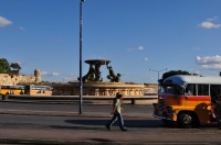 Neptunova fontána a ústřední autobusové nádraží