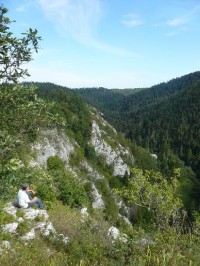 Ihrík: Západní vyhlídková část hřebene Ihrík nazývaná Čertova Sihoť. Neplést s vrchem Čertova Sihoť, který je na druhé straně Hornádu!