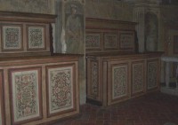 Hradní kaple sv. Barbory: Renesanční lavice