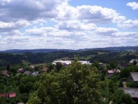 Bozkovské panorama: Kozákovský hřeben na východ od Kozákova
