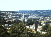 pohľad na Trondheim od pevnosti