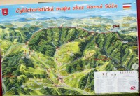 pekná cyklomapa centrum obce Horná Súča