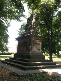 kopia sochy sv. Václava v parku
