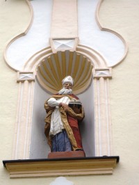 detail sošky sv. Mikuláša