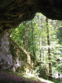 pohľad z jaskyne