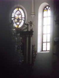 interiér v evanjelickom kostole