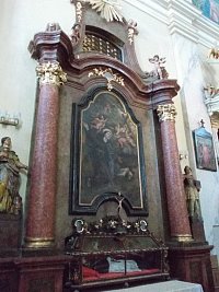 bočný oltár sv. Petra z Alkantary