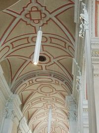 strop hlavnej lode kostola