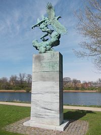 Dánsko - Kodaň - pamätník dánskych letcov