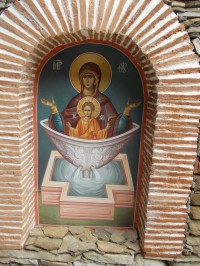 maľba Panny Marie so synom
