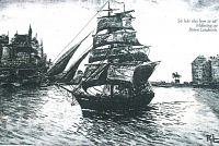 predchodkyňa loď Gladan z polovice 19. storočia