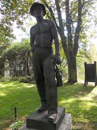 socha horníka od Antonína Ivanského