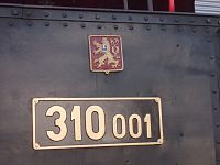 označenie lokomotívy so znakom