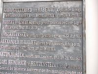 mená dôstojníkov padlých v roku 1813